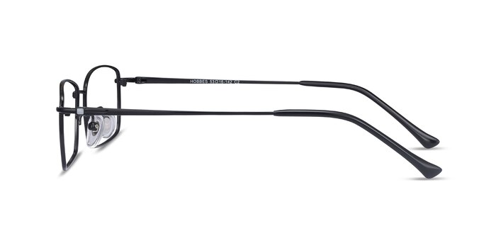 Hobbes Noir Titane Montures de lunettes de vue d'EyeBuyDirect