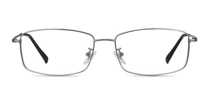 Embark Rectangle Gunmetal Full Rim Eyeglasses | Eyebuydirect