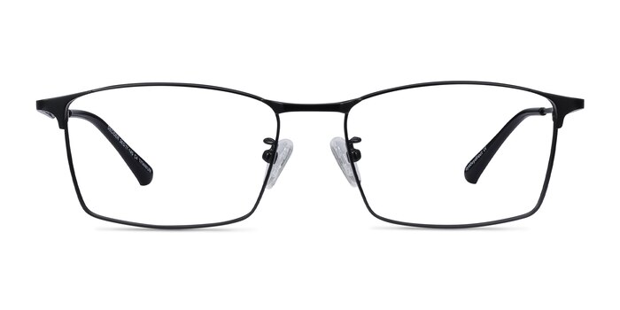 Decider Noir Titane Montures de lunettes de vue d'EyeBuyDirect
