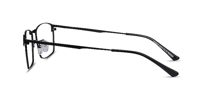 Decider Black Titanium Eyeglass Frames from EyeBuyDirect