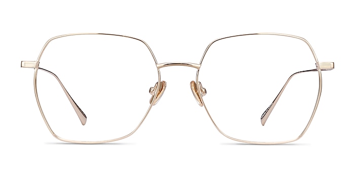 Holistic Gold Titanium Eyeglass Frames from EyeBuyDirect