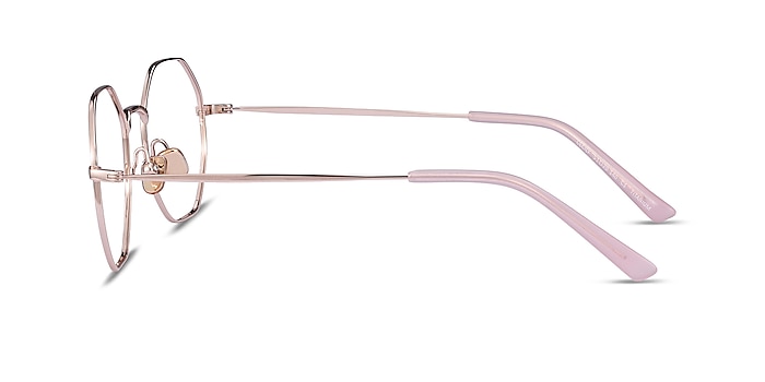 Cecily Or rose Titane Montures de lunettes de vue d'EyeBuyDirect