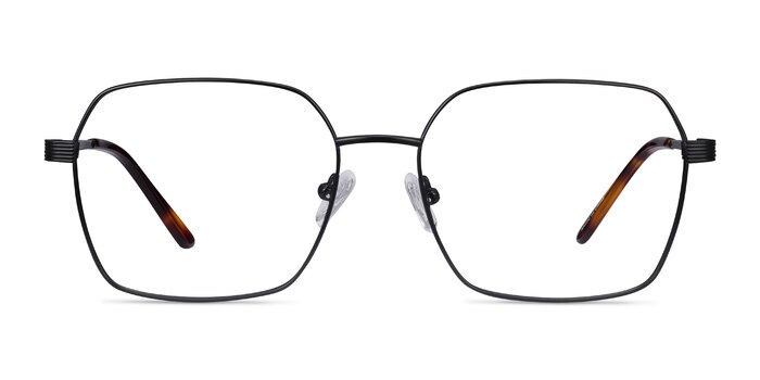 East Black Titanium Eyeglass Frames from EyeBuyDirect