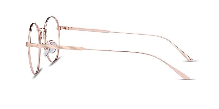 Geometry Rose Gold Titanium Eyeglass Frames from EyeBuyDirect