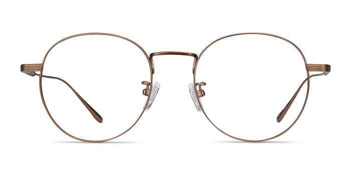 Geometry Bronze Titane Montures de lunettes de vue d'EyeBuyDirect