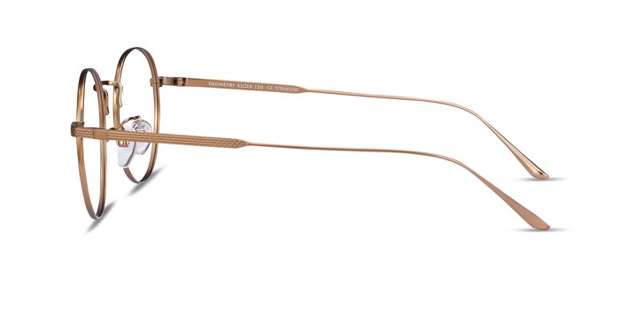 Geometry Bronze Titane Montures de lunettes de vue d'EyeBuyDirect
