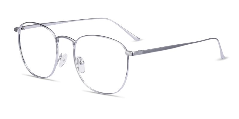 Arbor Square Silver Full Rim Eyeglasses | Eyebuydirect