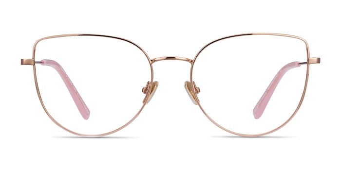 Imani Rose Gold Titanium Eyeglass Frames from EyeBuyDirect