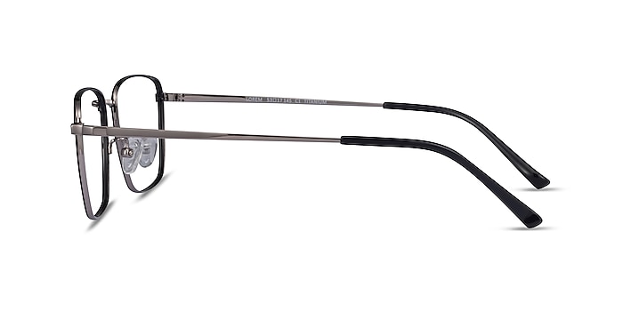 Lorem Black Gunmetal Titane Montures de lunettes de vue d'EyeBuyDirect