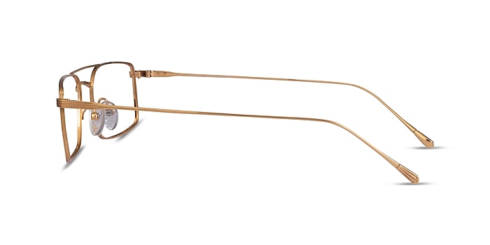 Johnson Gold Titanium Eyeglass Frames from EyeBuyDirect