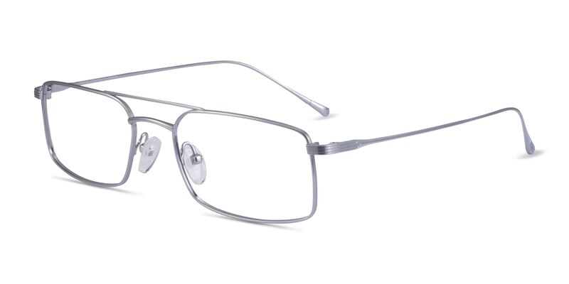 Johnson Aviator Silver Glasses for Men | Eyebuydirect