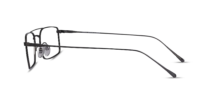 Johnson Dark Gunmetal Titane Montures de lunettes de vue d'EyeBuyDirect