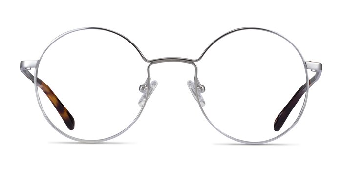 Midtown Argenté Titane Montures de lunettes de vue d'EyeBuyDirect