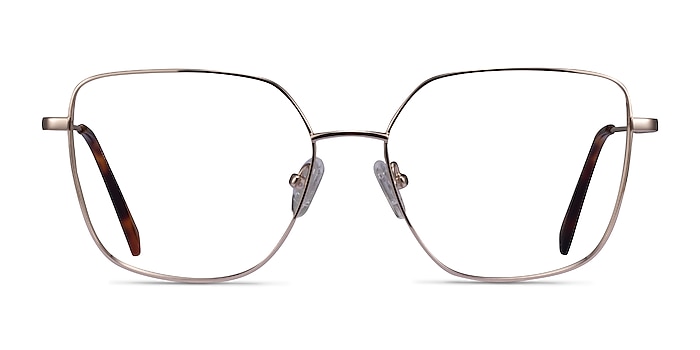 Bessie Doré Titane Montures de lunettes de vue d'EyeBuyDirect
