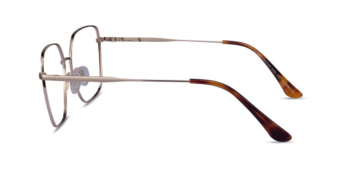 Bessie Gold Titanium Eyeglass Frames from EyeBuyDirect