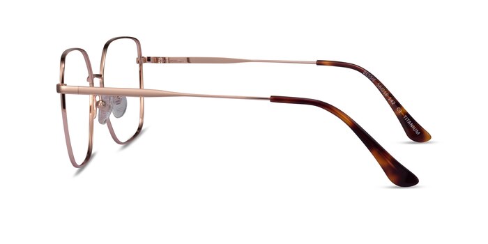 Bessie Or rose Titane Montures de lunettes de vue d'EyeBuyDirect