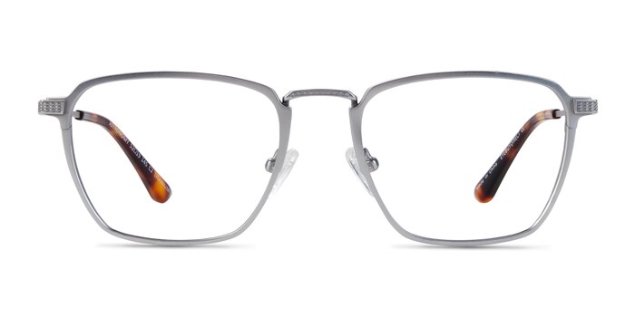 Astronomy Square Matte Silver Full Rim Eyeglasses | Eyebuydirect