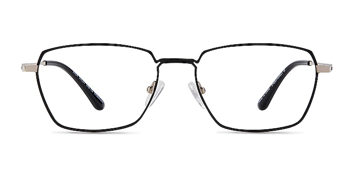 Eren Black Gold Titanium Eyeglass Frames from EyeBuyDirect