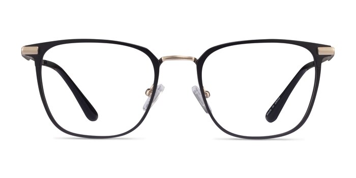 Pond Matte Black Titanium Eyeglass Frames from EyeBuyDirect