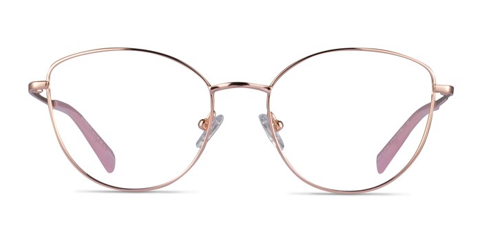 Mandolin Rose Gold Titanium Eyeglass Frames from EyeBuyDirect