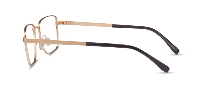 Bolton Gold Brown Titane Montures de lunettes de vue d'EyeBuyDirect