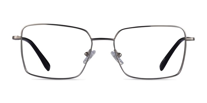 Caspian Argenté Titane Montures de lunettes de vue d'EyeBuyDirect