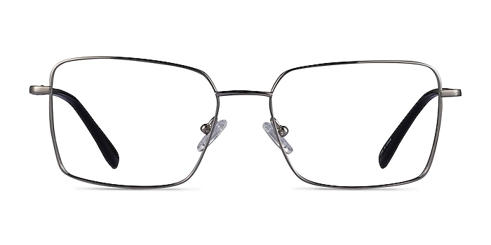 Caspian Silver Titanium Eyeglass Frames from EyeBuyDirect