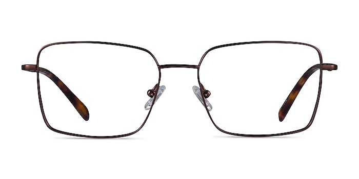 Caspian Coffee Titanium Eyeglass Frames from EyeBuyDirect