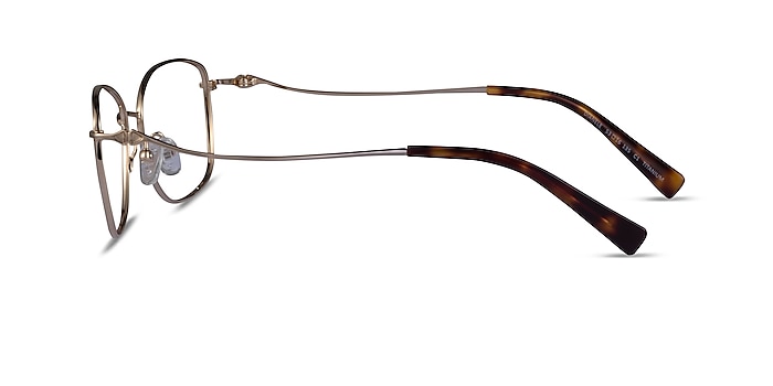 Dianele Gold Titanium Eyeglass Frames from EyeBuyDirect