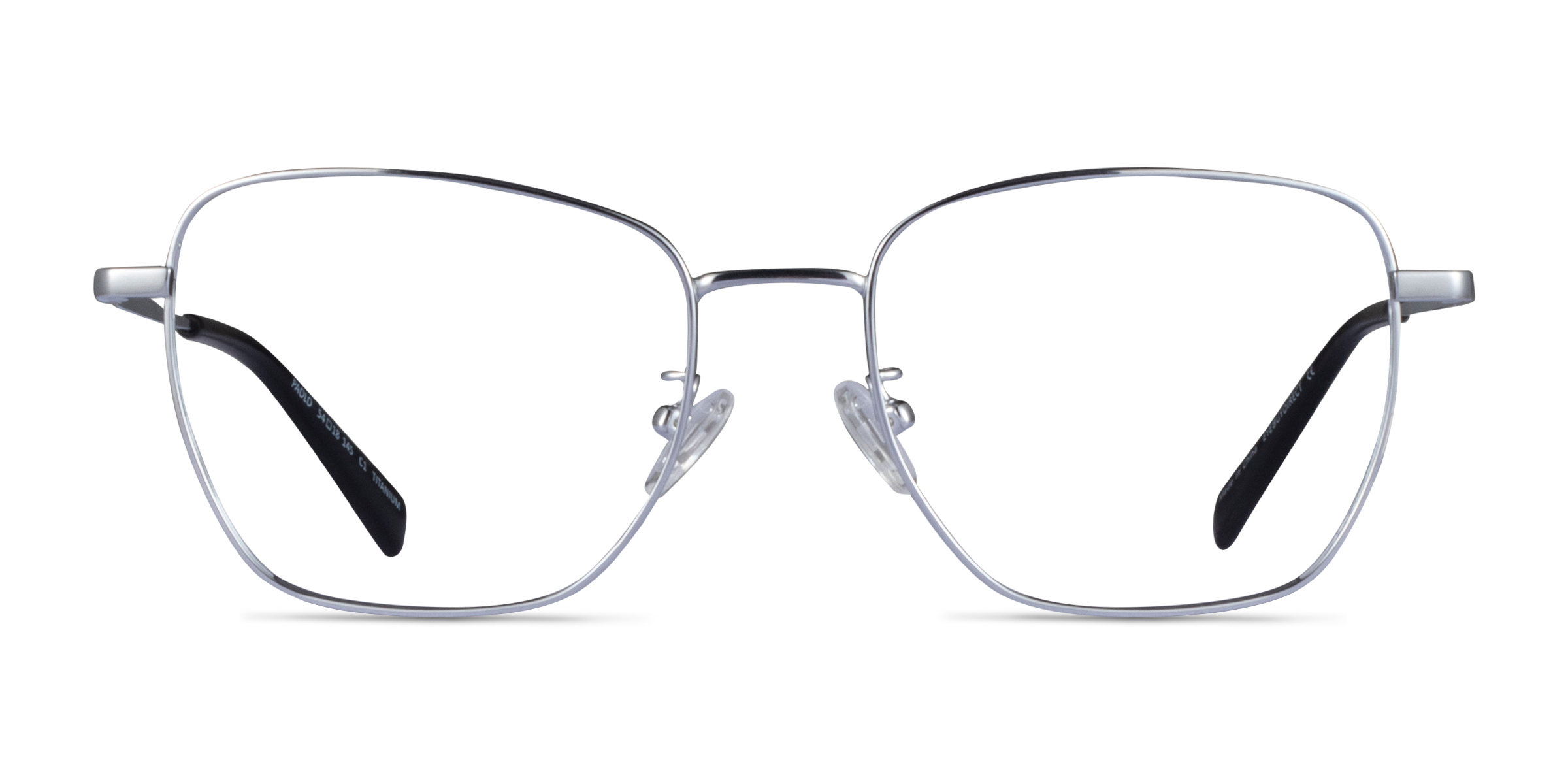 Paolo Square Gunmetal Glasses For Men Eyebuydirect 