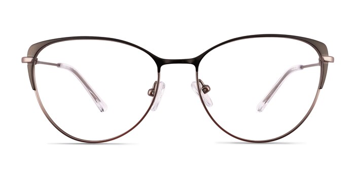Atlas Shiny Black Titane Montures de lunettes de vue d'EyeBuyDirect