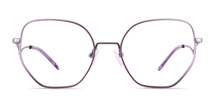 Leo Semi Lavender Titane Montures de lunettes de vue d'EyeBuyDirect