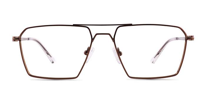 Boreas Shiny Copper  Titane Montures de lunettes de vue d'EyeBuyDirect