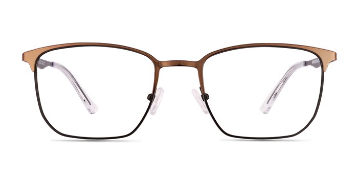 Notus Shiny Copper  Titanium Eyeglass Frames from EyeBuyDirect