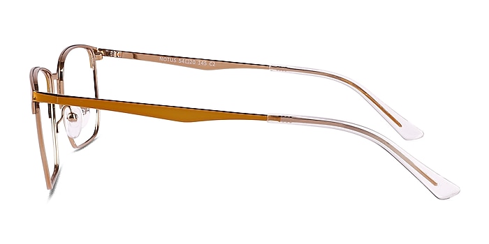 Notus Shiny Gold Titanium Eyeglass Frames from EyeBuyDirect