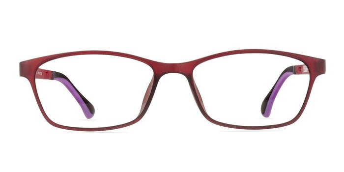 Angelcol Burgundy Plastic Eyeglass Frames from EyeBuyDirect