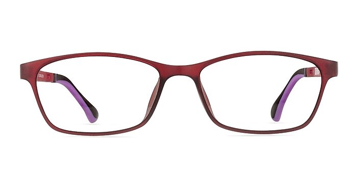 Angelcol Burgundy Plastic Eyeglass Frames from EyeBuyDirect