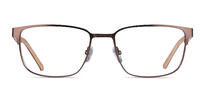 Silva Bronze Wood-texture Montures de lunettes de vue d'EyeBuyDirect
