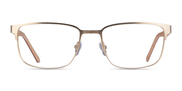 Silva Matte Gold Éco-responsable Montures de lunettes de vue d'EyeBuyDirect