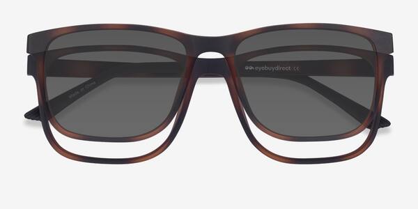 Tortoise Impetus Clip-On -  Plastic Eyeglasses