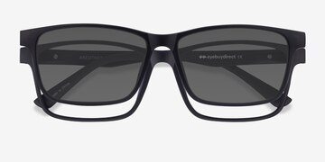 Noir Ascutney Clip-On -  Plastique Lunettes de vue