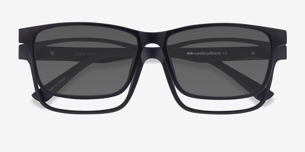 Black Ascutney Clip-On -  Plastic Eyeglasses