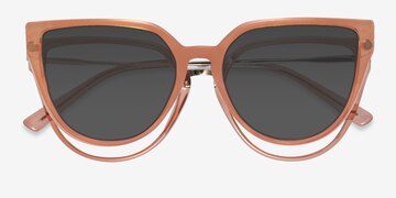 Coral Vive Clip-On -  Métal Lunettes de vue