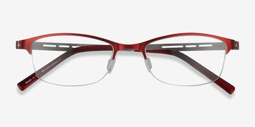 Red Pearl -  Lightweight Metal Eyeglasses
