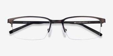 Dark Charcoal Bezel -  Légèreté Métal Lunettes de vue