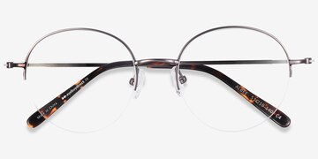 Gunmetal Albee -  Vintage Metal Eyeglasses