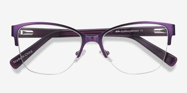 Purple Feline -  Acetate-metal Eyeglasses