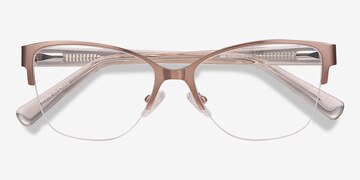 Rose Gold Feline -  Vintage Acetate Eyeglasses