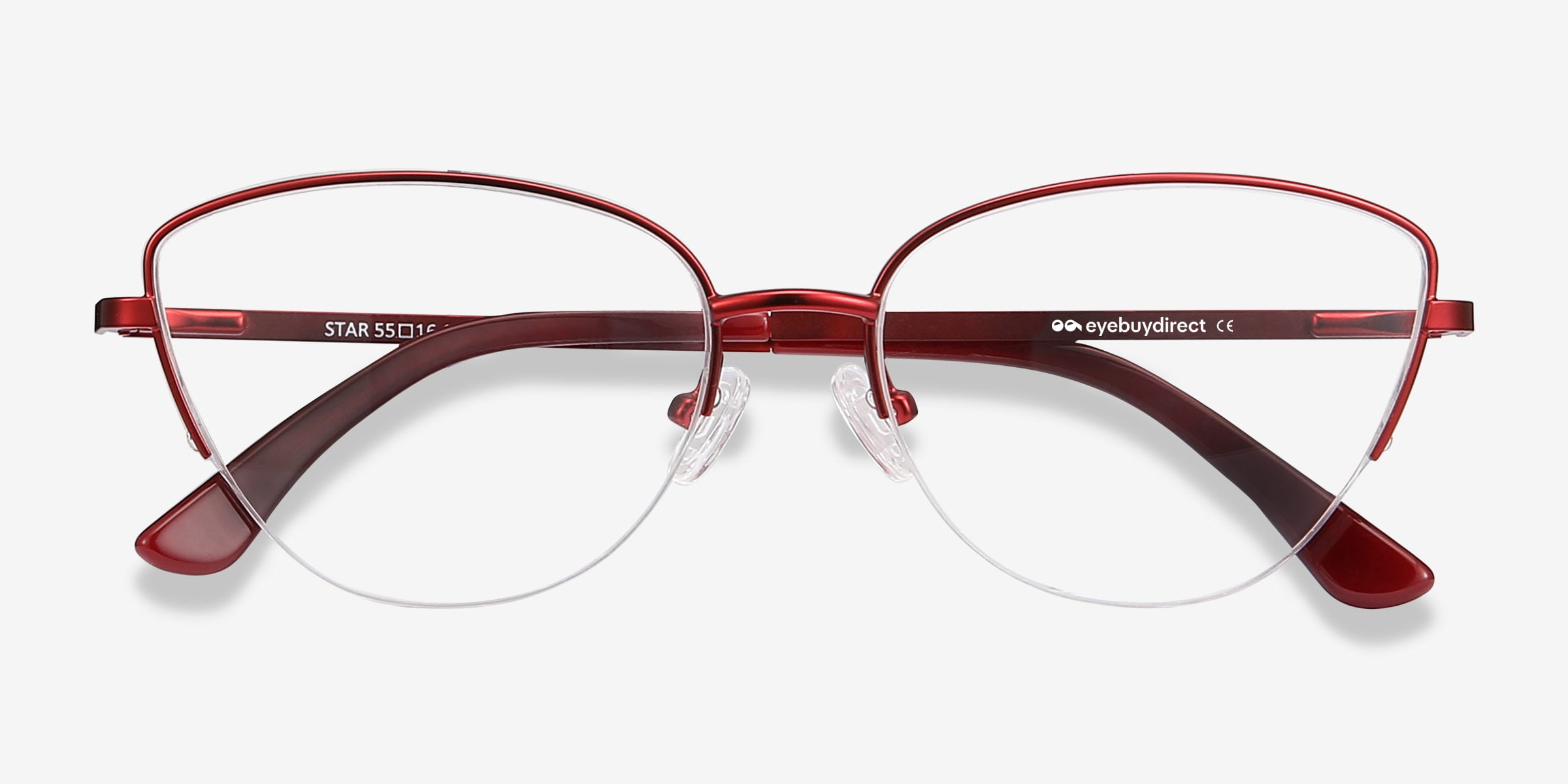 large red frame glasses