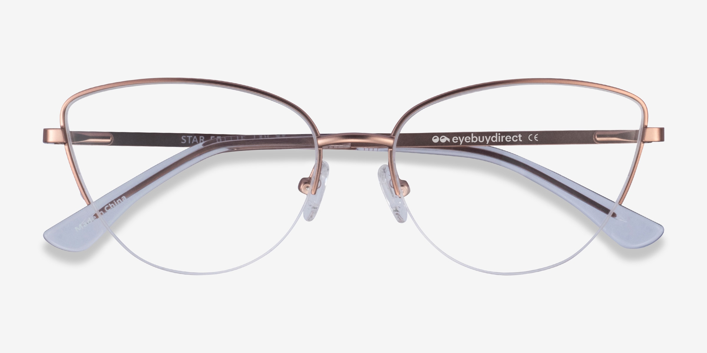 Star Cat Eye Rose Gold Glasses for Women | Eyebuydirect